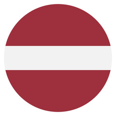 Latvia flag. Latvia circle flag logo icon computer vector illustration design