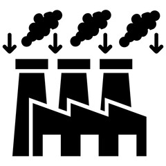 Naklejka premium Pollution Reduction Icon