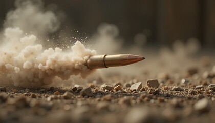 High-Velocity Projectile Impact: Dust and Debris Cloud