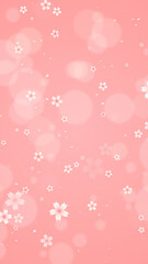 Beautiful wallpaper with dancing cherry blossoms (pink)