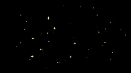 Sparkling light (black background)