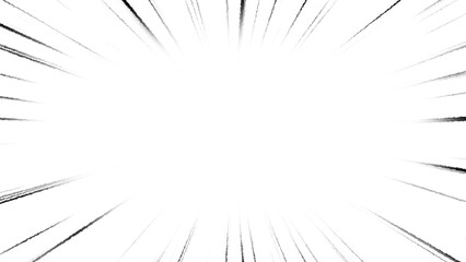 Hand-drawn style concentrated line wallpaper (white background)