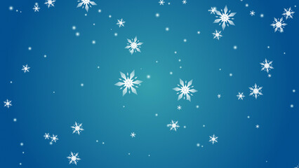 Beautiful snow wallpaper (blue)