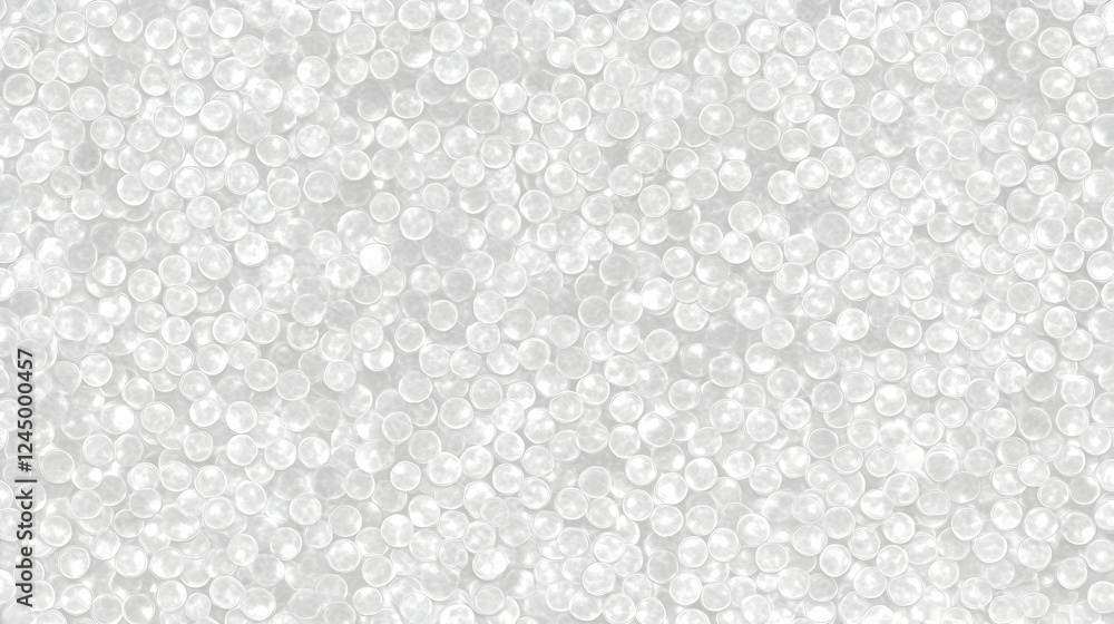 Poster white 3d seamless circular pattern creates a mesmerizing background effect evenly.