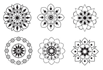 Mandelar Min,Seamless Mandala,various mandala collections,geometric mandala round ornament