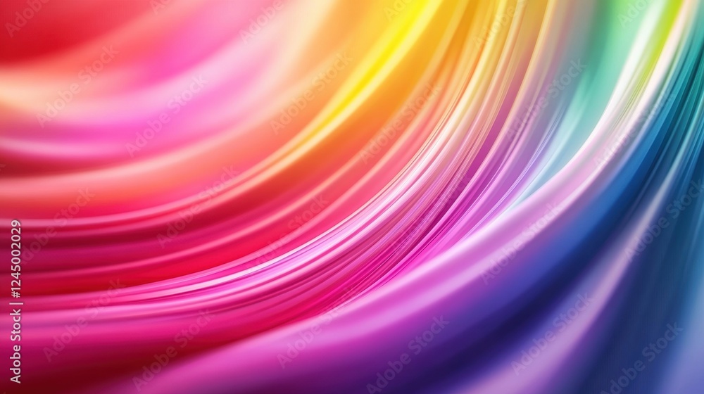 Poster a vibrant swirl of colors blends harmoniously, creating an abstract, dynamic visual effect that evok