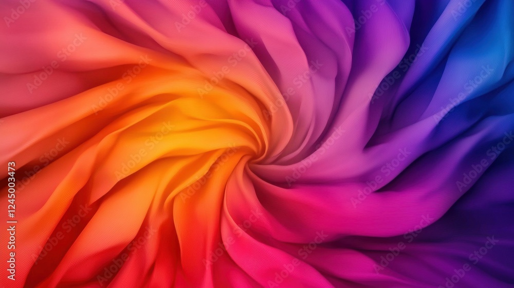 Aufkleber a vibrant, swirling gradient of colors transitioning from orange to purple, creating an abstract, dy