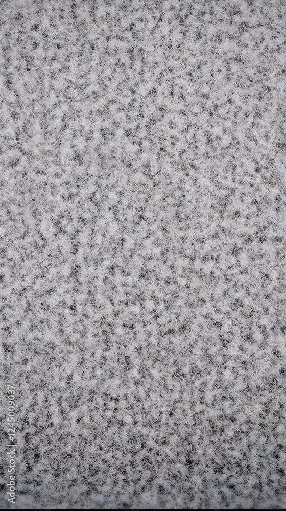 Aufkleber close-up of gray felt fabric shows texture and fibers uniformly distributed across surface