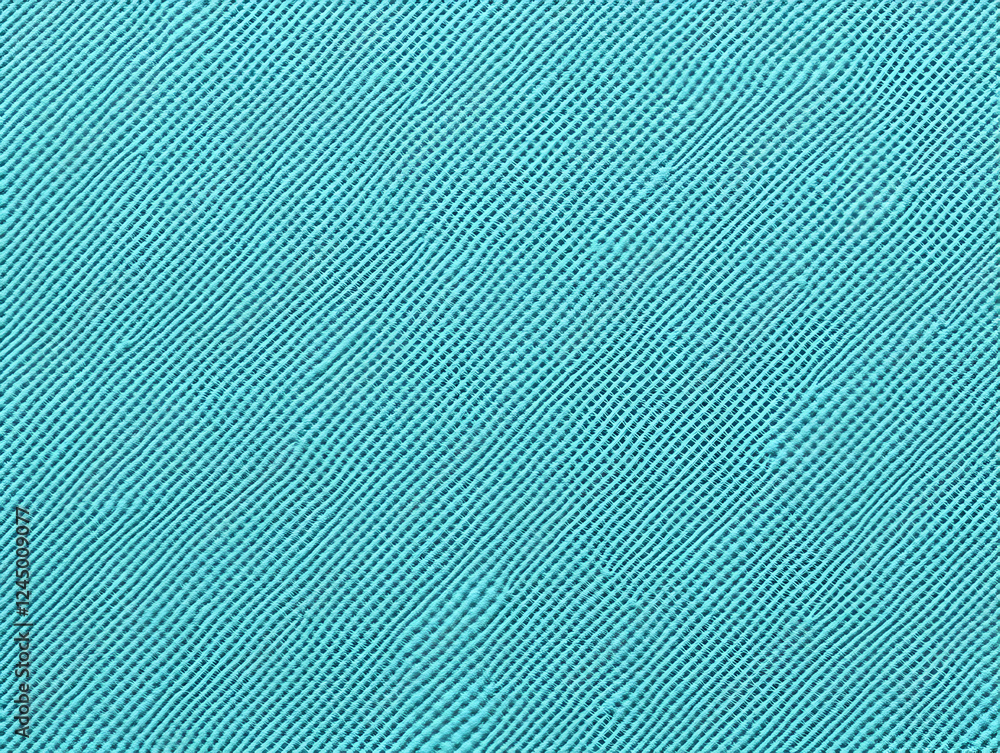 Poster close-up of light blue textured surface background showing intricate diagonal pattern.