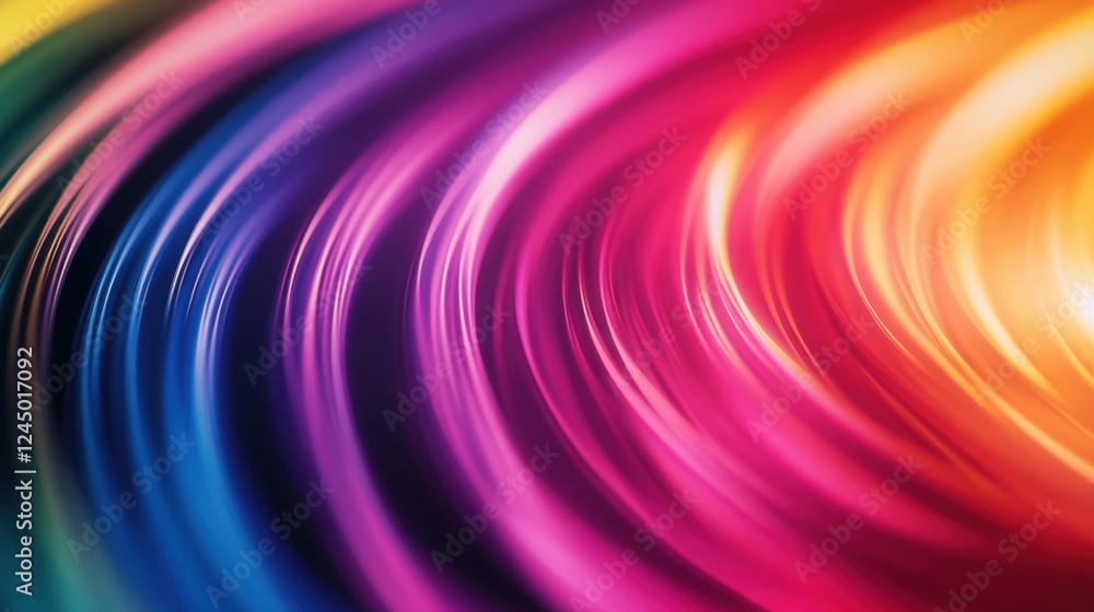 Poster a vibrant swirl of colors creates a dynamic and artistic visual effect, showcasing smooth gradients 