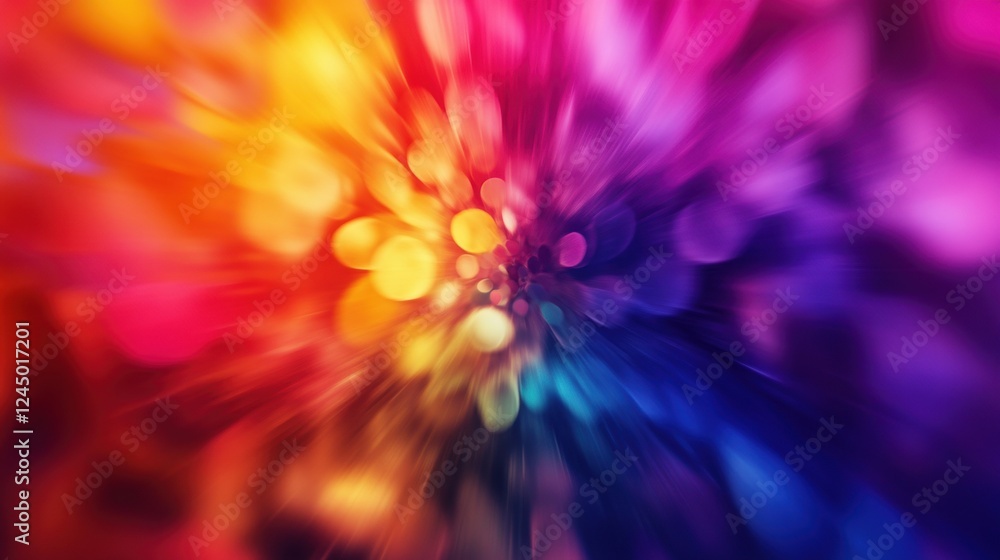 Poster a vibrant, abstract swirl of colors blending together, creating a dynamic and energetic visual effec