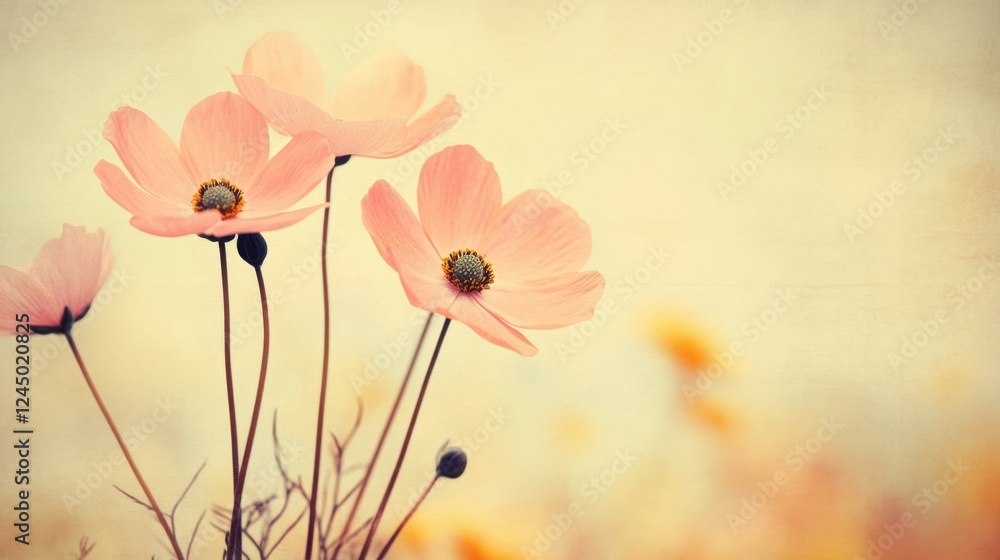 Poster soft pastel-colored background with a subtle texture, ideal for elegant website layouts.