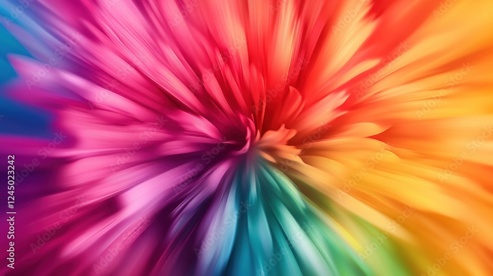 Poster a vibrant swirl of colors blending seamlessly, creating a dynamic and eye-catching visual effect.