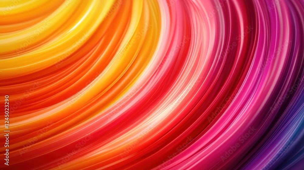 Poster a vibrant swirl of colors blending seamlessly from red to yellow, creating a dynamic and energetic v