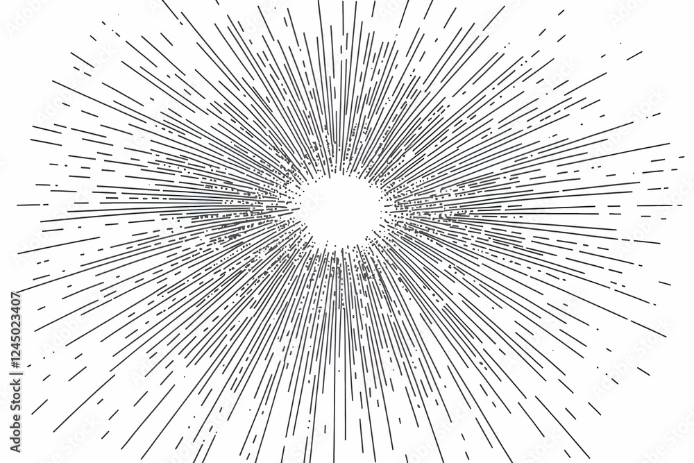 Poster abstract background with radiating lines creates a dynamic visual effect