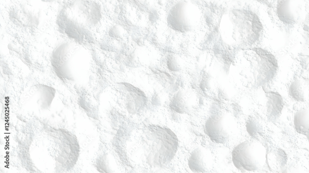 Poster white textured surface with circular indentations creates an abstract pattern seamlessly