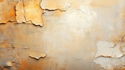 Fototapeta premium textured background that conveys sense of quality and age, featuring peeling paint and mix of warm tones. Ideal for design projects or artistic use