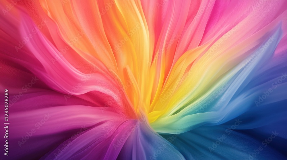 Aufkleber a vibrant swirl of colors blending seamlessly, creating a dynamic and eye-catching abstract design.