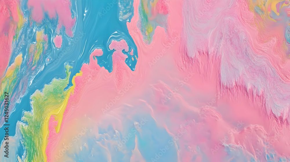 Poster abstract pastel swirls blend seamlessly creating a dreamlike and soft textured background