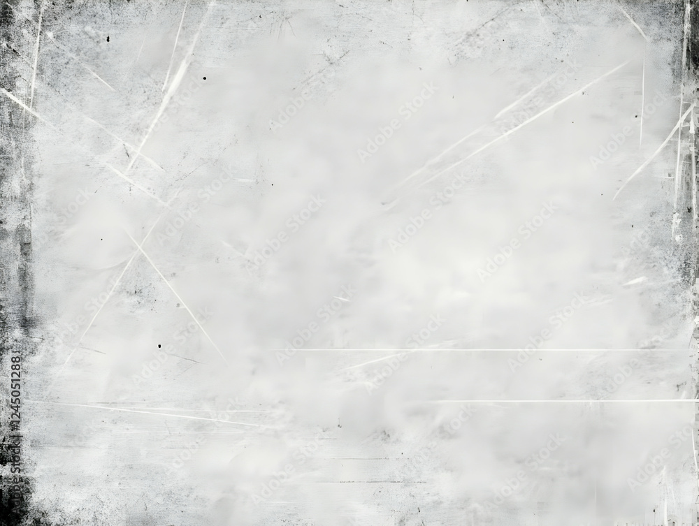 Poster white abstract background creates a soft and dreamy atmosphere with subtle textures and scratches