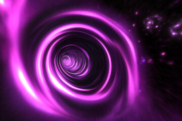 swirling purple vortex in digital abstract background