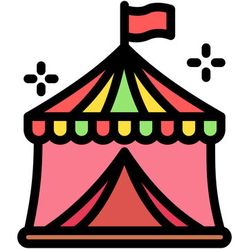 recommend clip art: Amusement outline color icon. use for modern concept, print, UI, UX kit, web and app development. Vector EPS 10, related to entertainment, festival, hobbies.