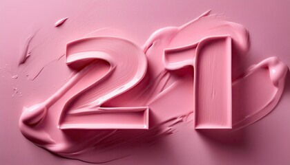 21st Birthday Celebration Theme with Pink Makeup