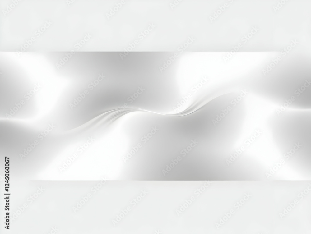Poster abstract white background creates a soft and elegant look with smooth waves and subtle lighting gent