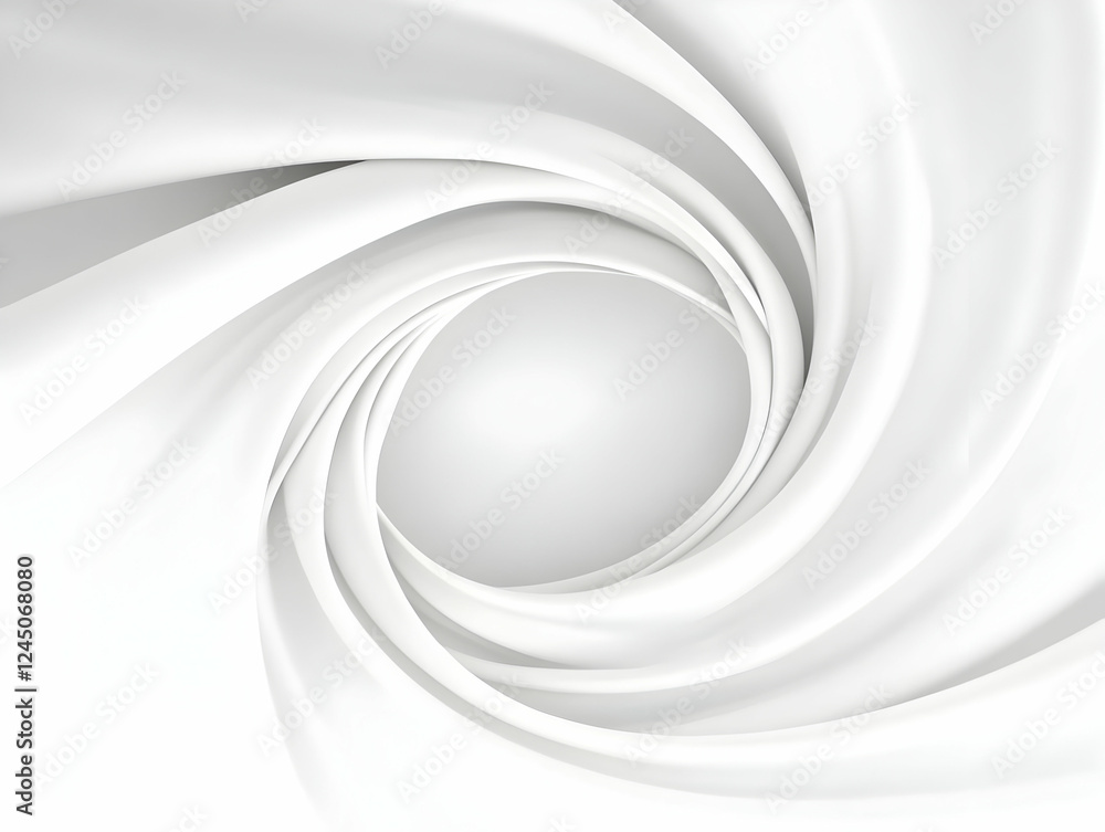 Aufkleber abstract white swirling background creates a soft and elegant design with smooth curves