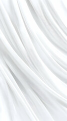 Fototapeta premium White Sheer Fabric Drapes Flowing Elegantly, Creating a Soft and Dreamy Background Texture