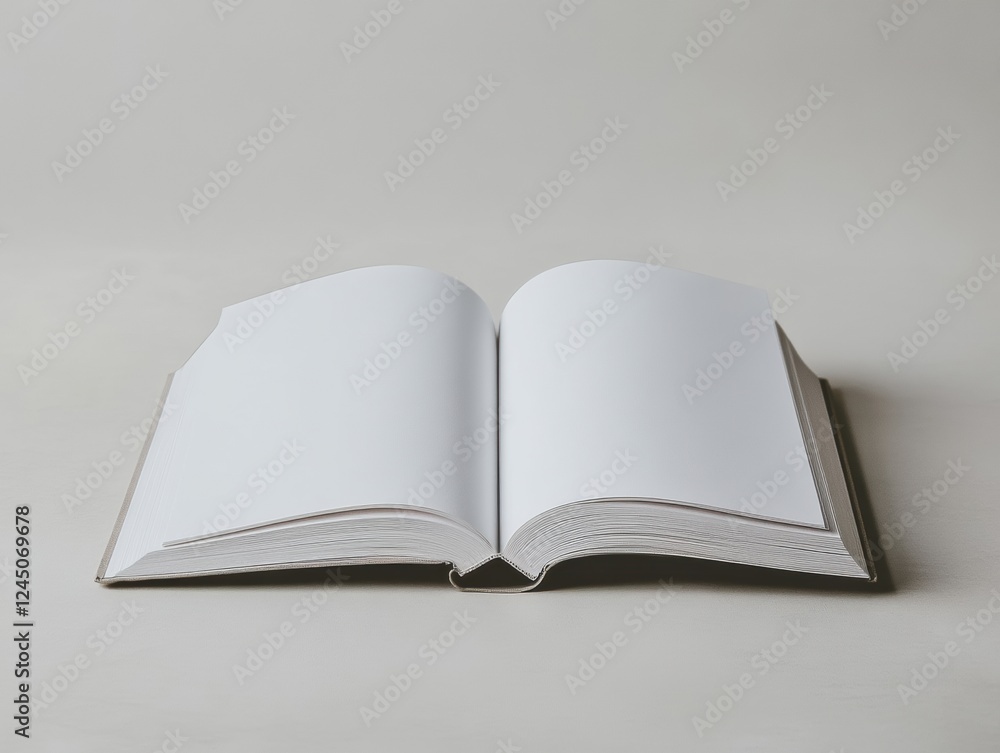 Aufkleber open book with blank pages ready for content creation in a reading or writing context