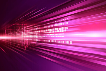 Abstract digital technology background with pink hues