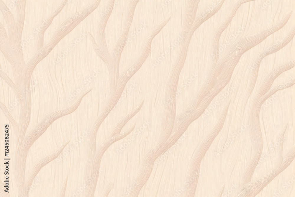 Poster abstract background with elegant flowing lines in soft beige tones creates a smooth and serene visua