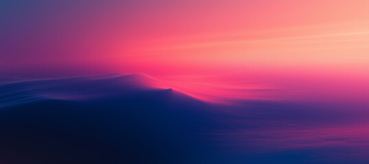 Vibrant Abstract Landscape with Sunset Gradient