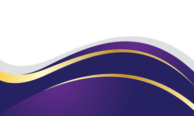 Fototapeta premium Abstract purple gold wavy background