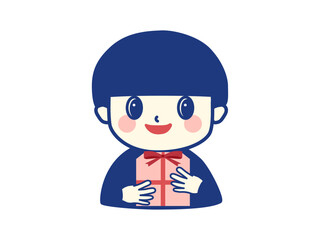 母の日にプレゼントを渡す男の子