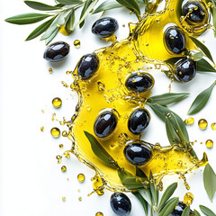 olive oil and olives