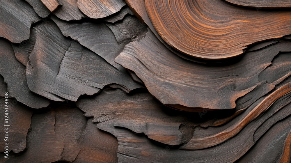 Aufkleber close up of intricate rock formation showing textures and patterns in natural environment
