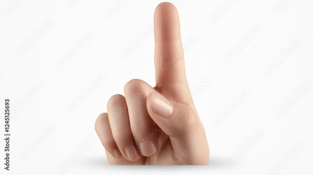 Aufkleber finger pointing directly at viewer, a closeup image of hand gesture symbolizing focus and direct con
