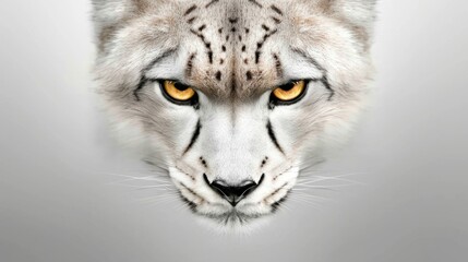 Obraz premium Focused gaze of a wild animal natural habitat closeup view