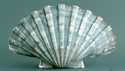 Empty graceful shell as display podium.