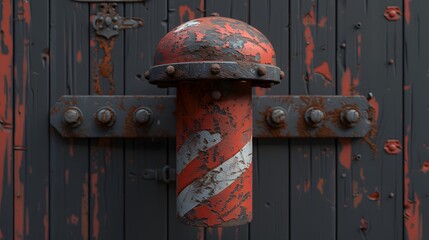 Old classic vintage barber pole.