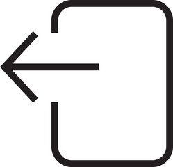 Login and logout arrow icon. join membership sign out vector isolated transparent background. inside entry approach. account access sign. indoor outdoor or doorway symbol for app web.