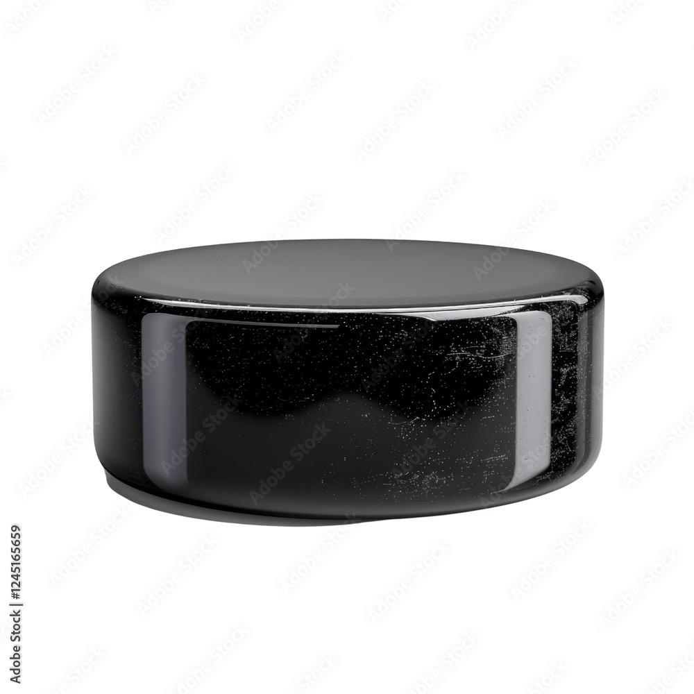 Poster glossy black round object with smooth surface, ideal for various uses. its sleek design makes it sui