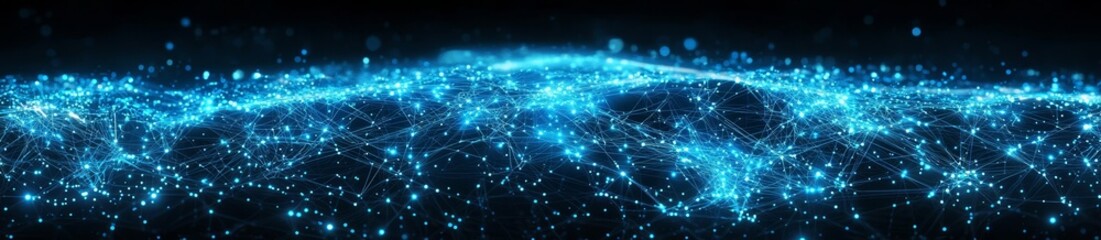Obraz premium Explore the realm of futuristic digital network technology.