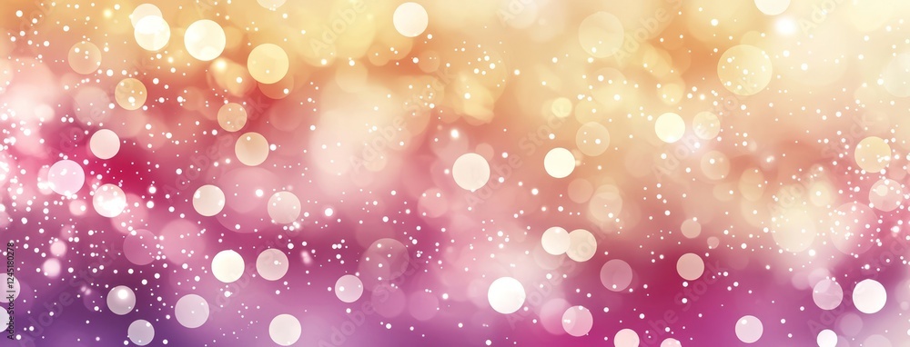 Poster stunning abstract background with a playful arrangement of bokeh colors.