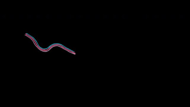 A stop-motion video expressing the movement of an earthworm. PNG image with the background removed.
