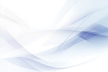 Fototapeta premium Minimalist abstract background with soft flowing white and blue waves, creating a clean, modern, and elegant design with a smooth gradient effect