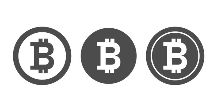 Modern Bitcoin crypto vector logo illustration, ideal for blockchain, fintech, and digital currency designs.