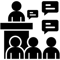 Public Speaking Icon